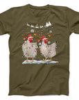 Festive Chicken Christmas T-Shirt