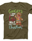 Gingerbread Themed Christmas T-Shirt | Fun Holiday Graphic Tee