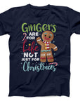 Gingerbread Themed Christmas T-Shirt | Fun Holiday Graphic Tee