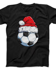 Christmas Football T-Shirt | Festive Santa Hat Design