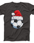 Christmas Football T-Shirt | Festive Santa Hat Design