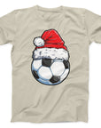 Christmas Football T-Shirt | Festive Santa Hat Design