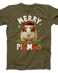 Merry Pigmas T-Shirt | Cute Christmas Guinea Pig Design Tee