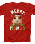 Merry Pigmas T-Shirt | Cute Christmas Guinea Pig Design Tee