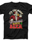 Santa Beer Christmas T-Shirt | Funny Festive Tee for Beer Lovers