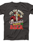 Santa Beer Christmas T-Shirt | Funny Festive Tee for Beer Lovers