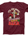 Santa Beer Christmas T-Shirt | Funny Festive Tee for Beer Lovers