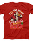 Santa Beer Christmas T-Shirt | Funny Festive Tee for Beer Lovers