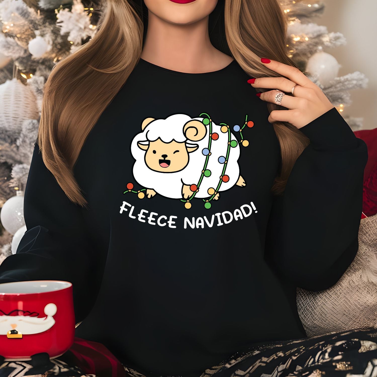 Fleece christmas jumper best sale