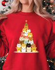 Christmas Cats Jumper | Cute Cat Tree Design