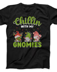 Chillin with My Gnomies T-Shirt | Fun Christmas Gnome Graphic Tee