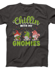 Chillin with My Gnomies T-Shirt | Fun Christmas Gnome Graphic Tee