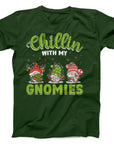 Chillin with My Gnomies T-Shirt | Fun Christmas Gnome Graphic Tee