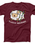 Fleece Navidad T-Shirt | Cute Christmas Sheep Design Tee