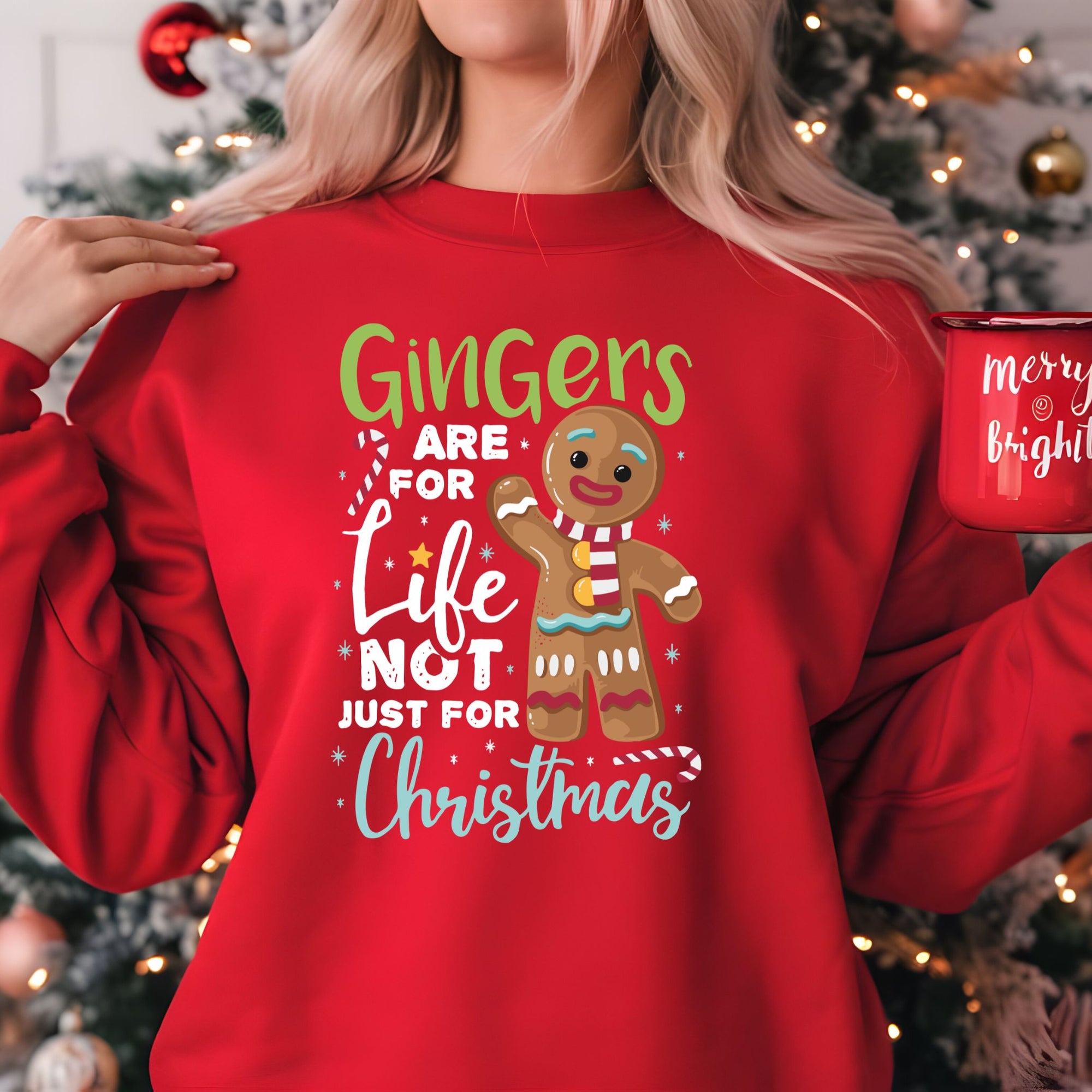 Gingers Are for Life Christmas Jumper | Gingerbread Man Design