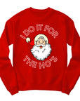 Funny Santa Christmas Jumper | "I Do It for the Ho's" Design