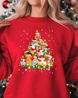 Cute Guinea Pig Christmas Tree Sweatshirt - Festive Jumper for Pet Lovers