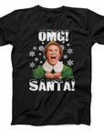 OMG Santa Christmas T-Shirt | Funny Holiday Movie Tee