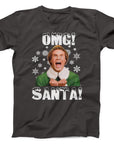 OMG Santa Christmas T-Shirt | Funny Holiday Movie Tee