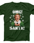 OMG Santa Christmas T-Shirt | Funny Holiday Movie Tee