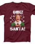 OMG Santa Christmas T-Shirt | Funny Holiday Movie Tee