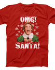 OMG Santa Christmas T-Shirt | Funny Holiday Movie Tee