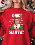 OMG Santa Christmas Jumper | Funny Elf Holiday Design