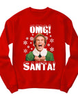 OMG Santa Christmas Jumper | Funny Elf Holiday Design
