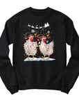 Festive Chicken Christmas Unisex Sweatshirt