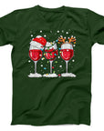 Wine Glasses Christmas T-Shirt | Funny Festive Holiday Tee