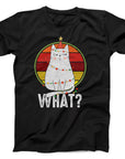 Grumpy Cat Wrapped in Lights Christmas T-Shirt | Funny Festive Cat Tee