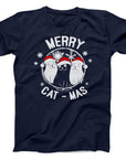 Merry Cat-mas Christmas T-Shirt | Cute Festive Cat Tee