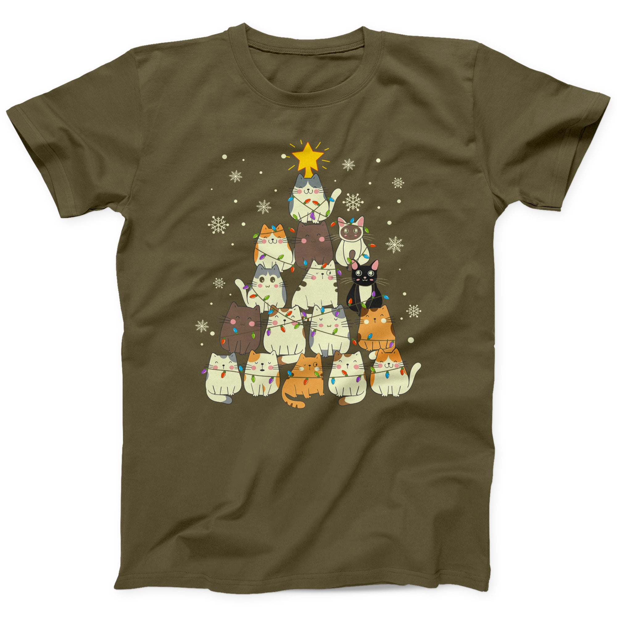 Meowy Christmas Holiday Tshirt - Funny Merry Catmas Tee Meowy Christmas Holiday Tshirt - Funny Merry Catmas Tee