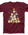 Cat Christmas Tree T-Shirt | Festive Cats Holiday Tee