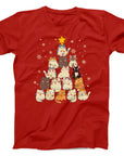 Cat Christmas Tree T-Shirt | Festive Cats Holiday Tee