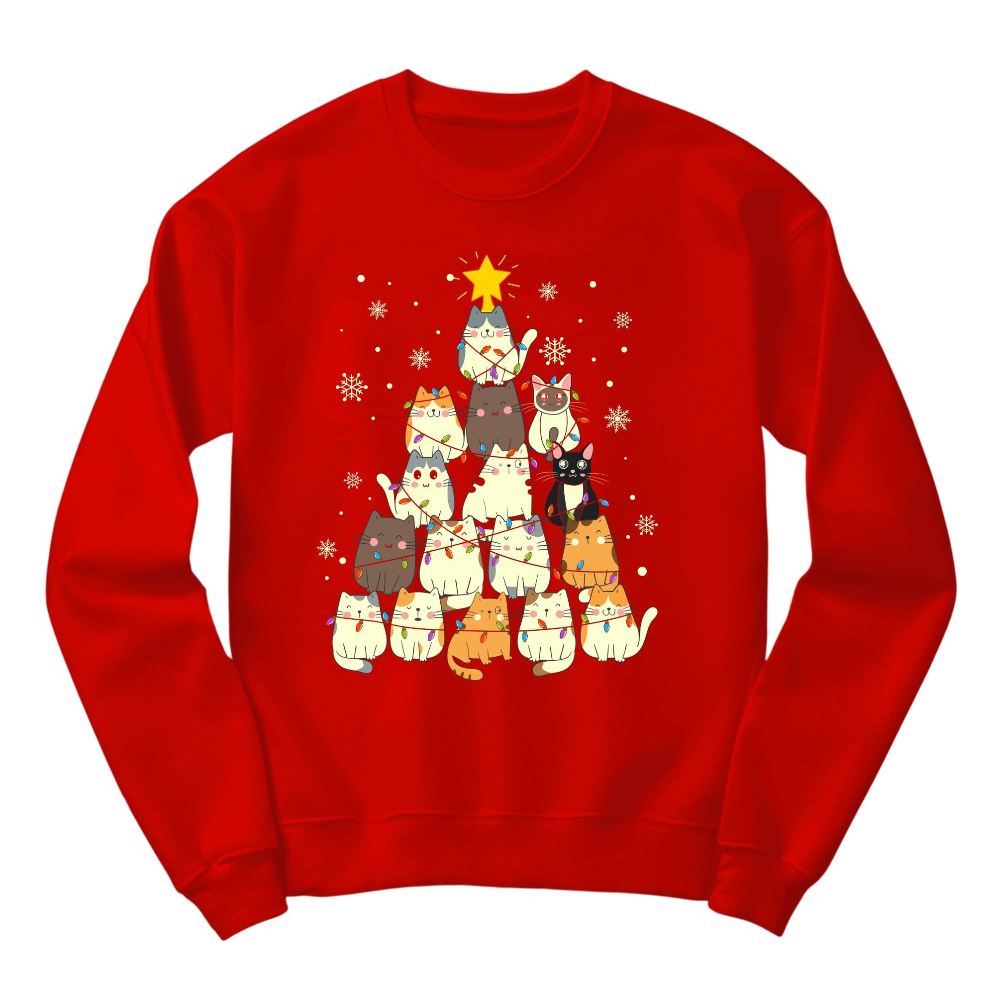 Cat Christmas Tree Jumper | Fun Holiday Cats Design