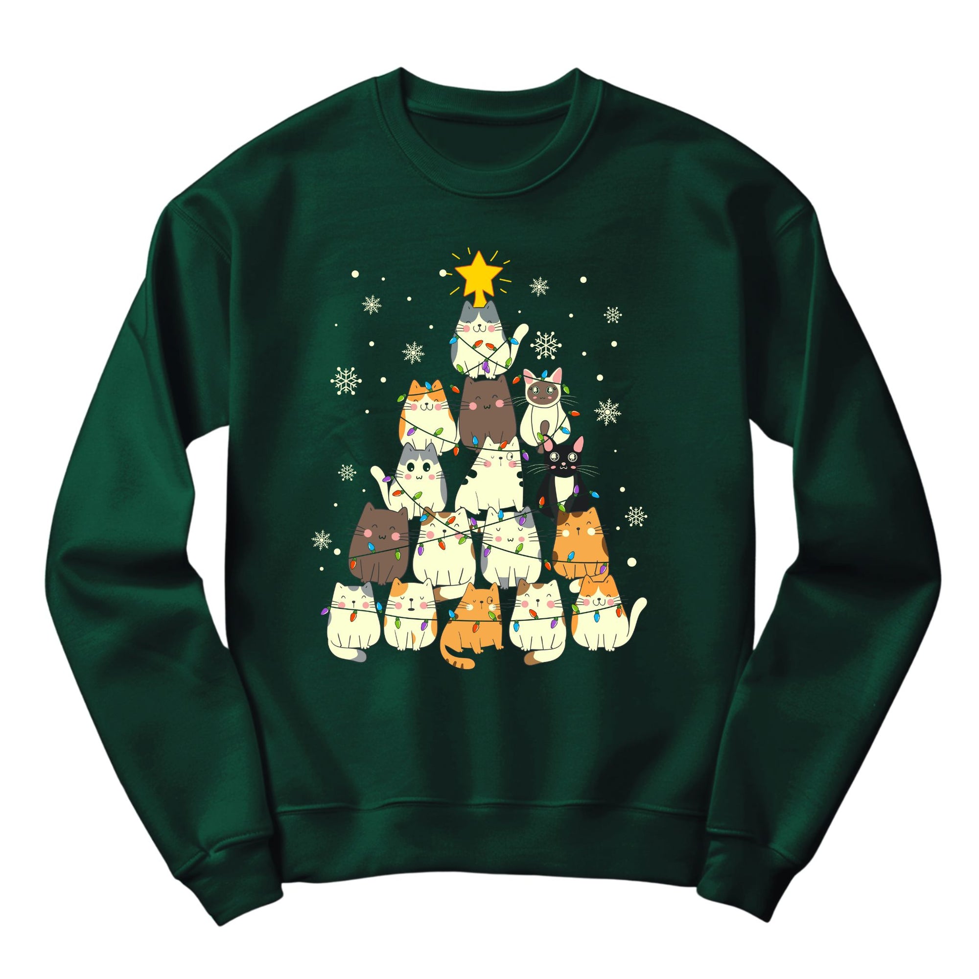 Cat Christmas Tree Jumper | Fun Holiday Cats Design