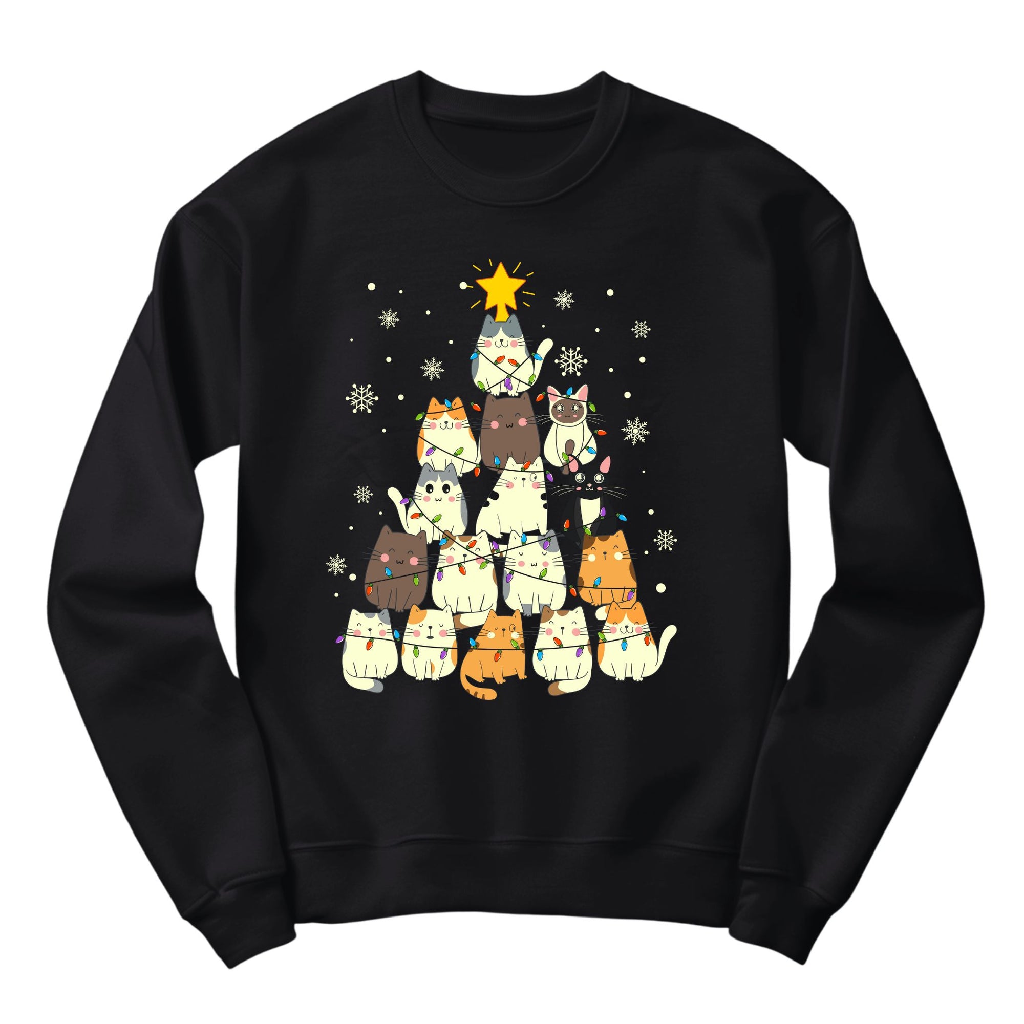 Cat Christmas Tree Jumper | Fun Holiday Cats Design