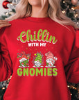 Chillin' with My Gnomies Christmas Jumper | Fun Festive Gnomes Design