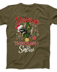 Slothing Through the Snow T-Shirt | Funny Christmas Sloth Tee