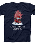 Christmas is Coming T-Shirt | Santa Candy Cane Throne Design