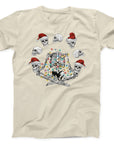 Skeleton Christmas T-Shirt | Festive Skull and Lights Holiday Tee
