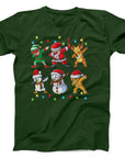 Dabbing Christmas Characters T-Shirt | Fun Festive Dab Dance Tee