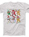 Dabbing Christmas Characters T-Shirt | Fun Festive Dab Dance Tee