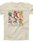 Dabbing Christmas Characters T-Shirt | Fun Festive Dab Dance Tee