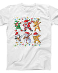 Dabbing Christmas Characters T-Shirt | Fun Festive Dab Dance Tee