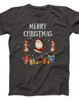Dancing Santa and Reindeer Christmas T-Shirt | Festive Holiday Tee