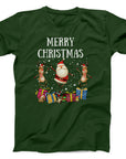 Dancing Santa and Reindeer Christmas T-Shirt | Festive Holiday Tee