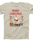Dancing Santa and Reindeer Christmas T-Shirt | Festive Holiday Tee