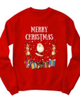 Merry Christmas Jumper | Santa and Reindeer Festive Design
